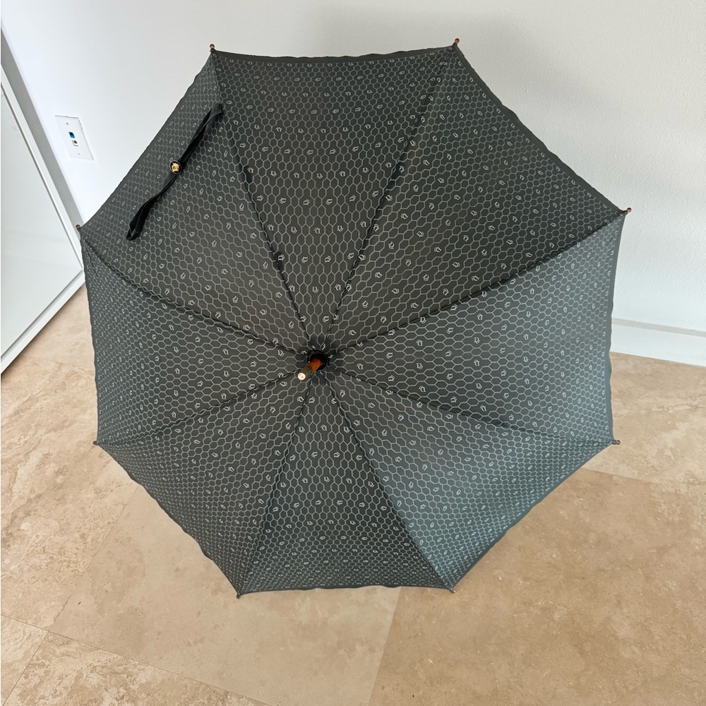 Christian Dior Vintage Wood Umbrella